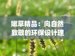 嫩草精品：向自然致敬的环保设计理念，引领时尚品质生活新潮流