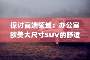 探讨高端领域：办公室欧美大尺寸SUV的舒适性与实用性分析 v7.3.4下载