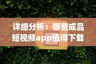 详细分析：哪些成品短视频app值得下载，提供精彩娱乐体验及生活记录功能 v3.5.3下载