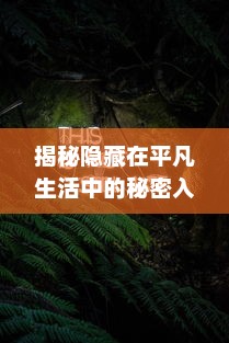 揭秘隐藏在平凡生活中的秘密入口：打开神秘世界的隐藏通道与未知冒险