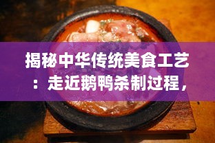 揭秘中华传统美食工艺：走近鹅鸭杀制过程，探索其独特的烹饪技艺与文化底蕴