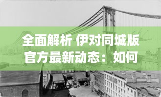 全面解析 伊对同城版官方最新动态：如何利用信息优势获得最大效益