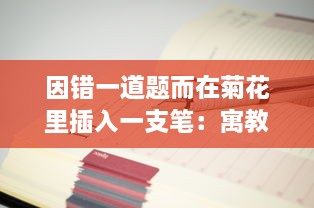 因错一道题而在菊花里插入一支笔：寓教于乐中展现出的对细节的执着追求