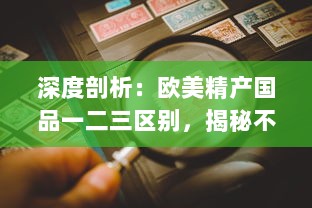 深度剖析：欧美精产国品一二三区别，揭秘不同级别产品的独特魅力