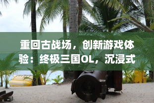 重回古战场，创新游戏体验：终极三国OL，沉浸式战争策略与深度角色养成的完美融合