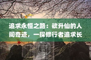 追求永恒之路：欲升仙的人间奇迹，一探修行者追求长生不老的秘密