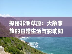 探秘非洲草原：大象家族的日常生活与影响如何塑造环境和生态平衡 详解视频中的关键观察点。 v2.6.1下载