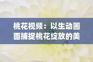 桃花视频：以生动画面捕捉桃花绽放的美丽与韵味，为您带来视觉与感觉的双重享受 v7.1.7下载