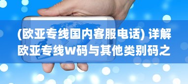 (欧亚专线国内客服电话) 详解欧亚专线W码与其他类别码之间的独特区别与功能性应用