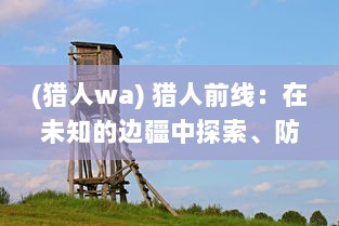 (猎人wa) 猎人前线：在未知的边疆中探索、防御与战斗的生存手册