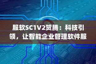 服软SC1V2贺腾：科技引领，让智能企业管理软件服务更持久、更稳定、更高效 v5.9.5下载