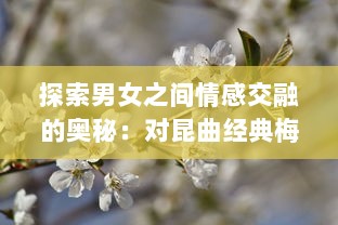 探索男女之间情感交融的奥秘：对昆曲经典梅花三弄 深层含义的解读