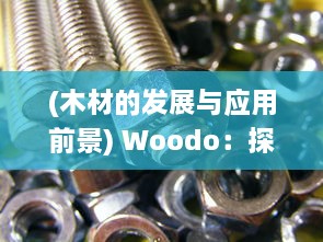 (木材的发展与应用前景) Woodo：探索木材工艺的无尽可能性与对环保可持续发展的独特贡献