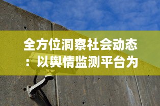 全方位洞察社会动态：以舆情监测平台为工具进行实时信息追踪与深度分析 v5.5.3下载