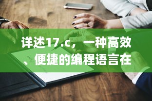 详述17.c，一种高效、便捷的编程语言在软件开发中的关键应用与优势