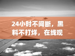 24小时不间断，黑料不打烊，在线观看的无限可能